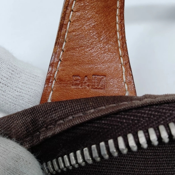 HERMES HAND BAG BROWN CANVAS - Picture 9 of 10